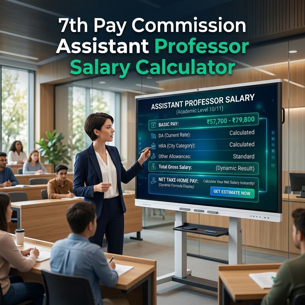 UGC 7th Pay Commission Assistant Professor Salary Calculator Banner