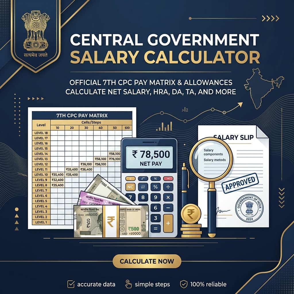 Central Government Salary Calculator Banner