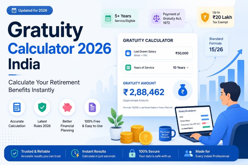 Gratuity Calculator 2026 India Banner