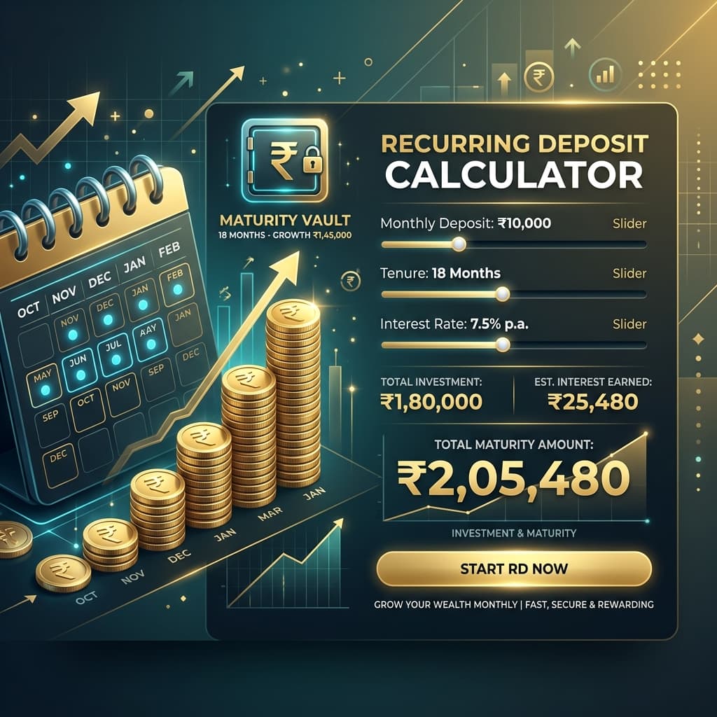Recurring Deposit (RD) Calculator Interface