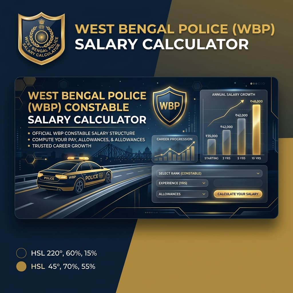WBP Constable Salary 2026 Structure and Estimator Banner