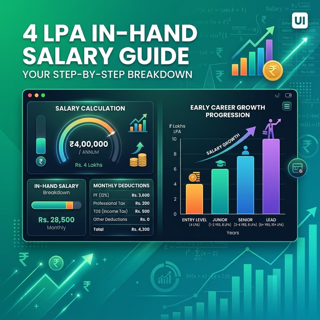 4 LPA In-Hand Salary (2026): Monthly Take-Home & Deduction Calculations