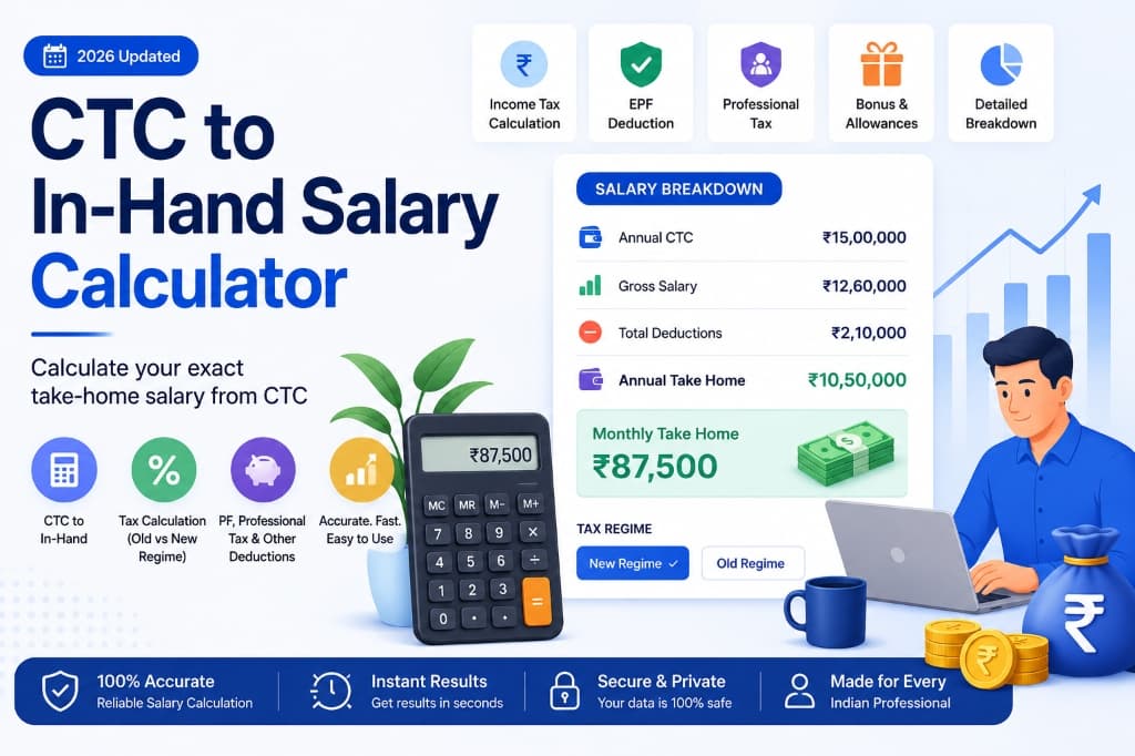 CTC to In-Hand Salary Calculator Banner