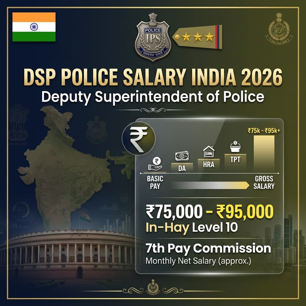 DSP Salary 2026 – Deputy Superintendent of Police India