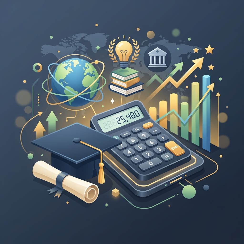 Education Loan EMI Calculator 2026 Interface Banner