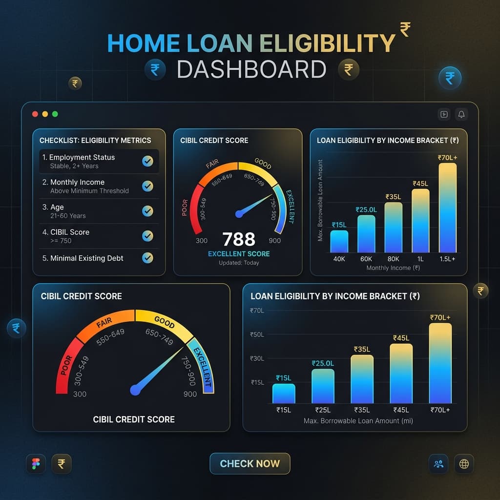 Home Loan Eligibility Calculator Interface