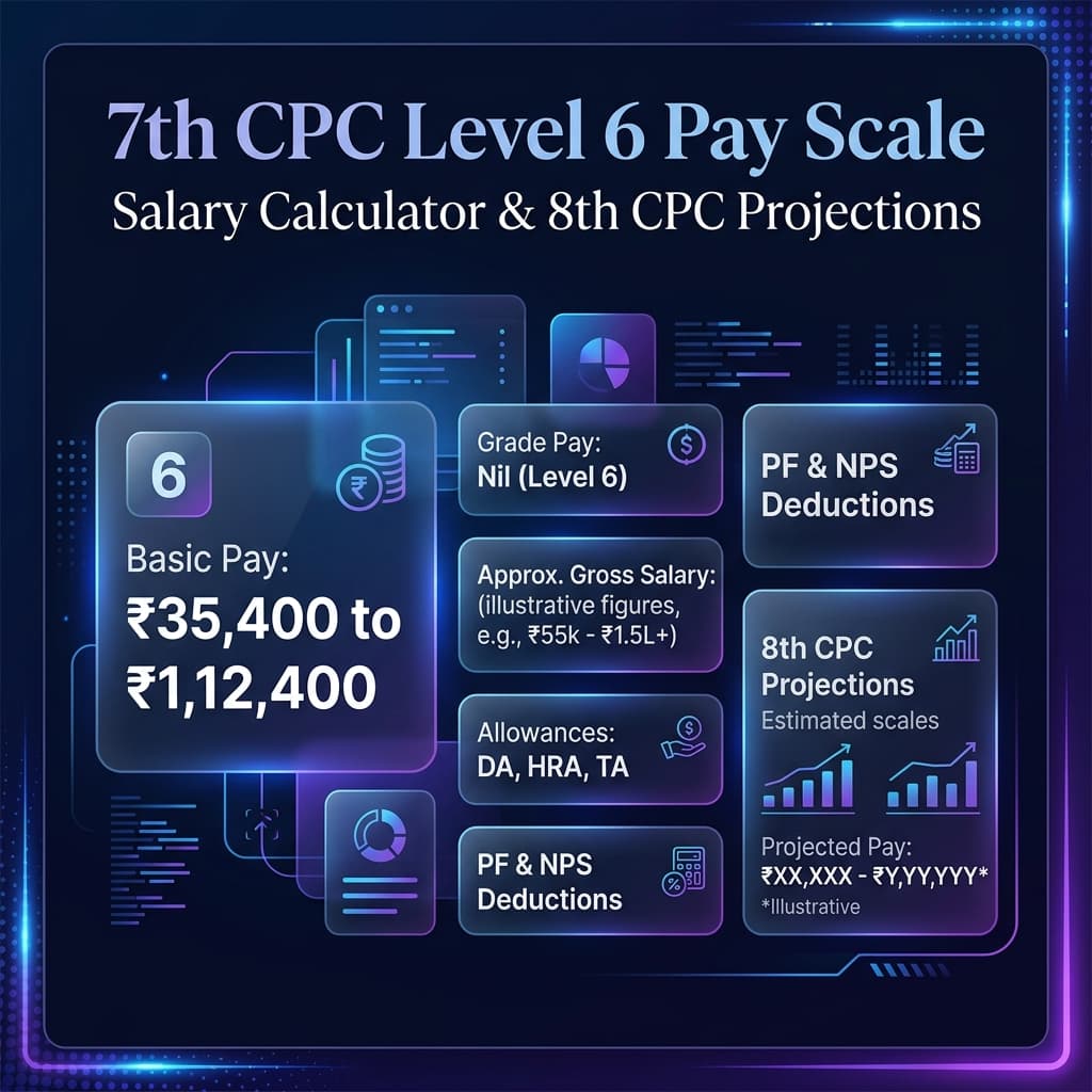 7th Pay Commission Level 6 Pay Scale Calculator Feature Banner