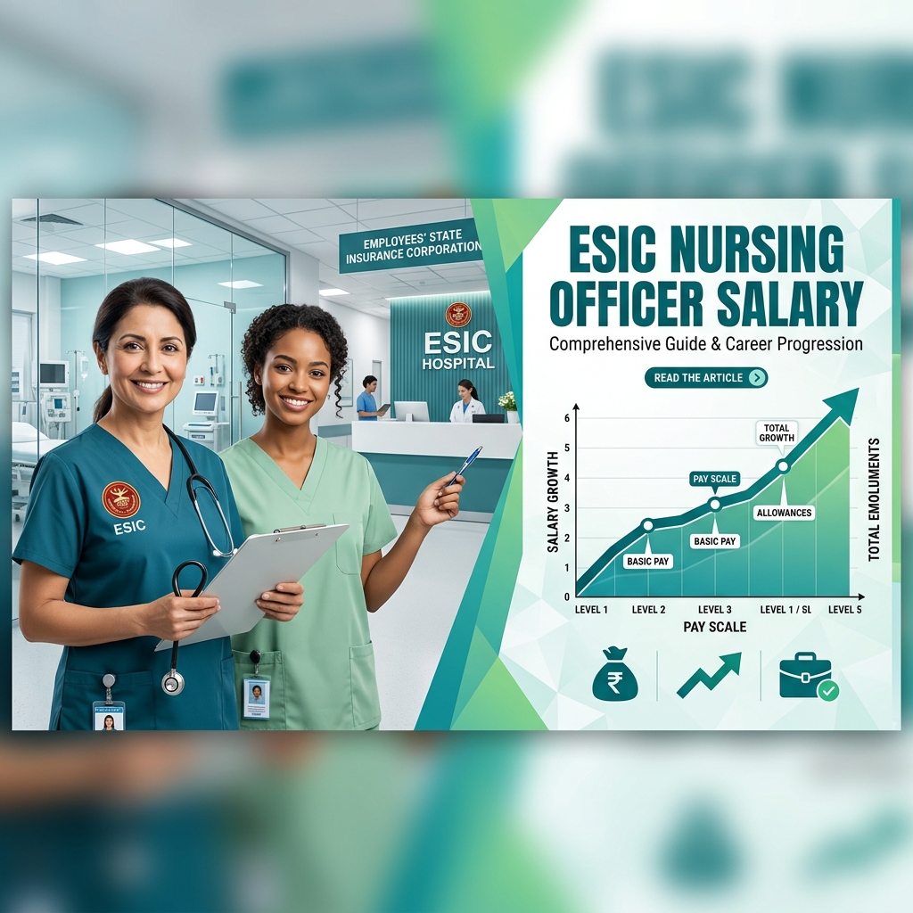 ESIC Nursing Officer Salary Banner